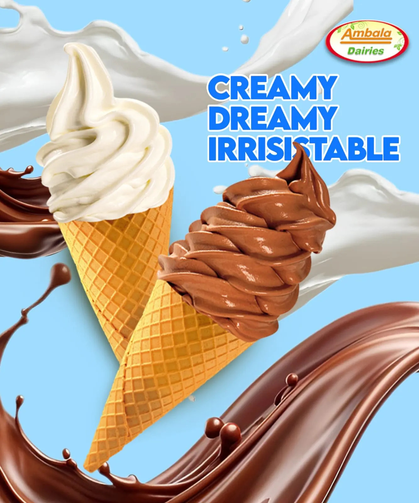 Ambala soft serve cones